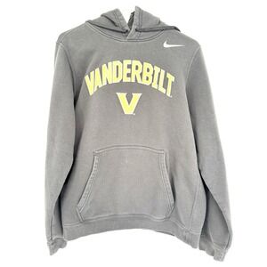 Nike Vanderbilt Mens Hoodie Small Gray & Gold Pullover Commodores Sweatshirt